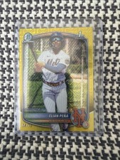 2025 Bowman Chrome Prospects Elian Pena Elian Pena #BCP-155 Yellow /75
