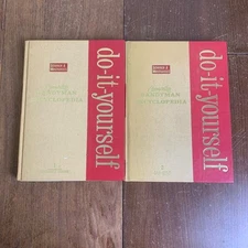 1978 Science & Mechanics Do It Yourself Enclyclopedia's hard back book Vol 1 & 2