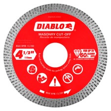 NEW FREUD DIABLO DMADC0450 MASONRY DIAMOND CONTINUOUS 4.5" SAW BLADE CUT OFF