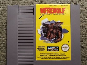 Werewolf The Last Warrior Nintendo NES Cartridge PAL A