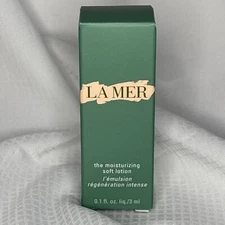 La Mer The Moisturizing Soft Lotion Emulsion 0.1oz/3ml New In Box Free Shipping