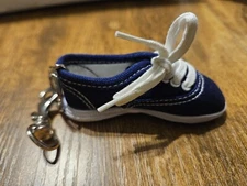 New - KEDS Original Blue Sneaker Shoe Keychain Bag Hanger 3-3/4" Long 👟 