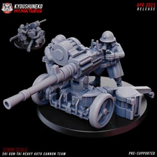 Heavy Auto Cannon Team - Kyoushuneko Miniatures Shi Gun Tai Death Korps