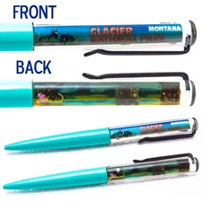 Vintage Glacier National Park MONTANA Floaty Floating Pen | Eskesen Pen Denmark