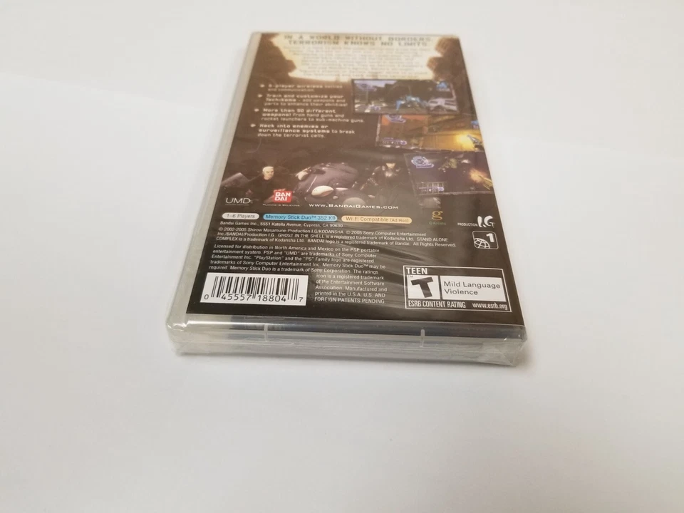 Ghost In The Shell Stand Alone Complex PSP Sony Playstation NEW - Image 2 of 2