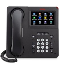 1-Avaya 9641G Business Office IP Phone With Handset  Stand Charcoal GrayTESTED