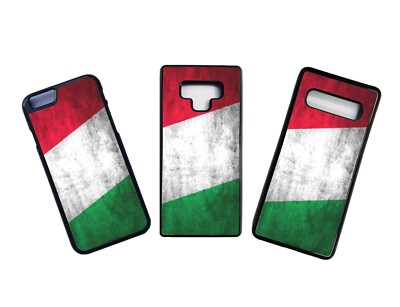 Italienische Handyhülle Italien Flagge für Samsung S A iPhone Silikon Seiten Cover