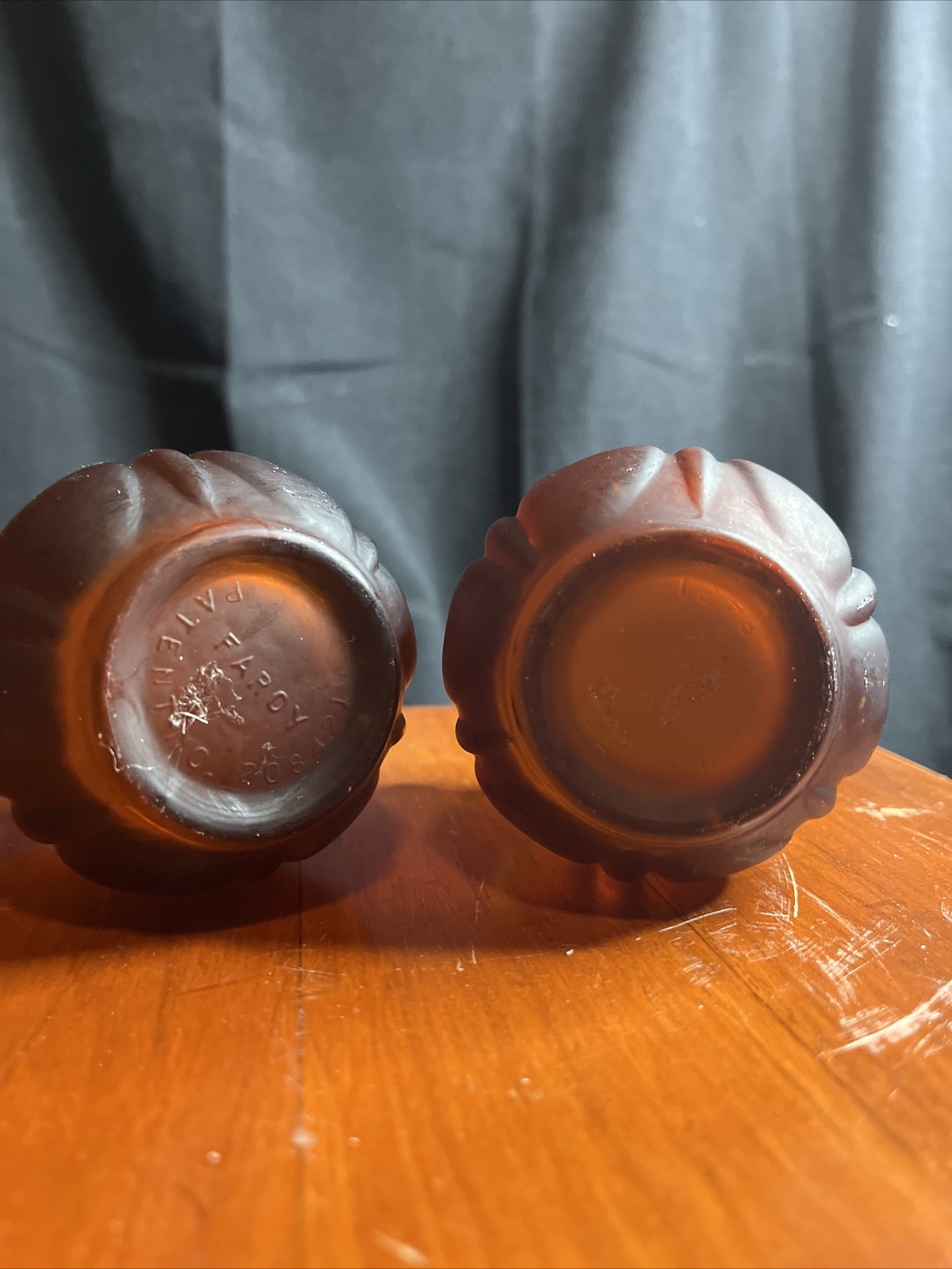 Pair Of Faroy Glass Tulip Votive Holder