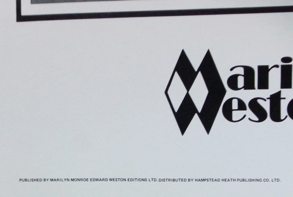 Póster de playa George Barris Marilyn Monroe de la colección Edward Weston 1987 Foto 3 de 4