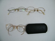 VINTAGE FUL-VUE ART CRAFT GOLD  SILVER TONE EYE GLASSES, 1 CASE