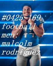 MALE PORTRAIT #0425-169 -athletes series-football men-RODRIGUEZ-free ship in usa