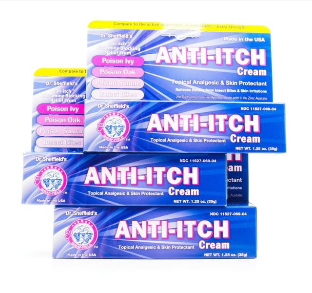 3/PkDr.Sheffield's AntiItch Cream Topical Analgesic & Skin Protectant