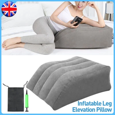 Large Inflatable Elevation Wedge Leg Foot Rest Raiser Support Pillow Cushion UK