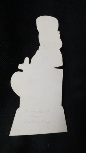 Vintage RUSSIAN Valentine Card c. 1940s WONDERFUL - Imagen 2 de 2