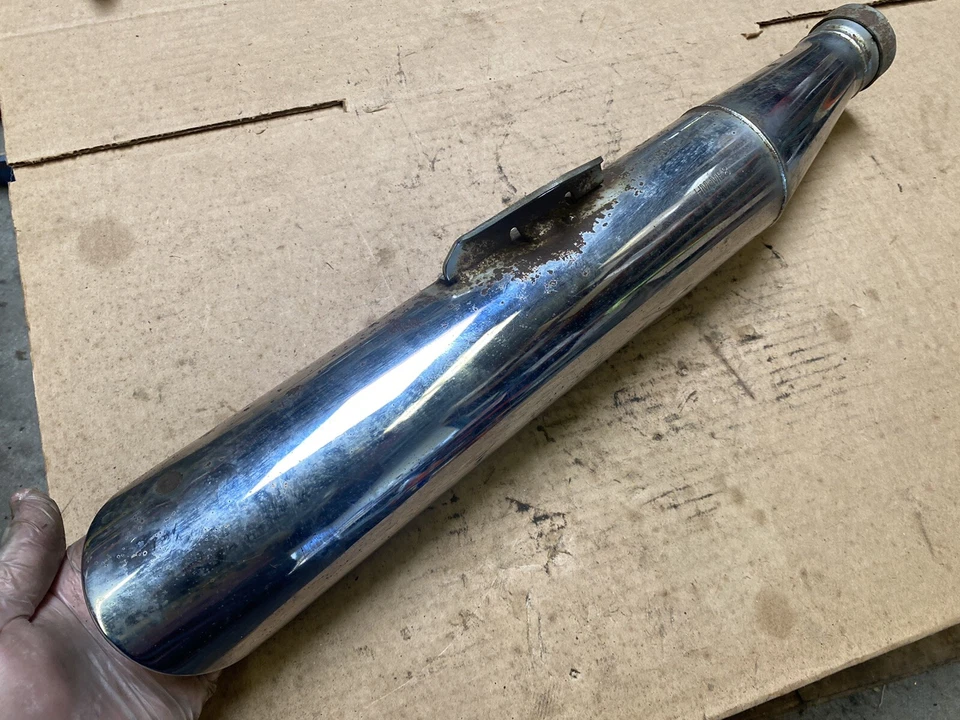 83 本田 CX650 CX650C 右侧排气消声器管 原始设备制造商 CX500 - 75 — 第 2/4 张图片