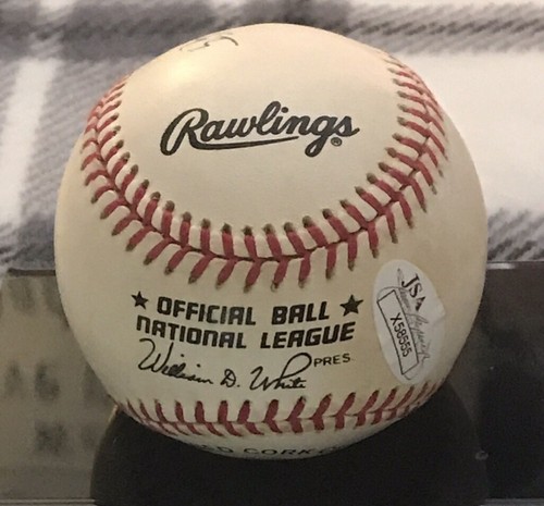 Richie Ashburn signed Vintage “”National League William White baseball "JSA COA" - Picture 4 of 5