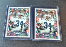 1996 PACIFIC LITHO-CEL Herschel Walker GAME TIME 2 Card Lot