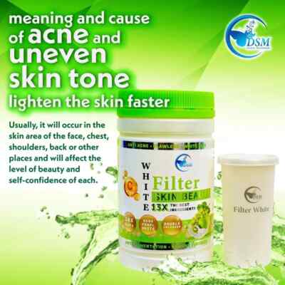 Phyto Filter White Skin Beauty 13X Collagen Whitening Lighten Skin Tone Faster