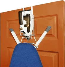 Over The Door Iron Board Caddy - Iron and Ironing Board Storage Organizer