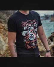 fashionable modern t-shirt in rock style for true connoisseurs