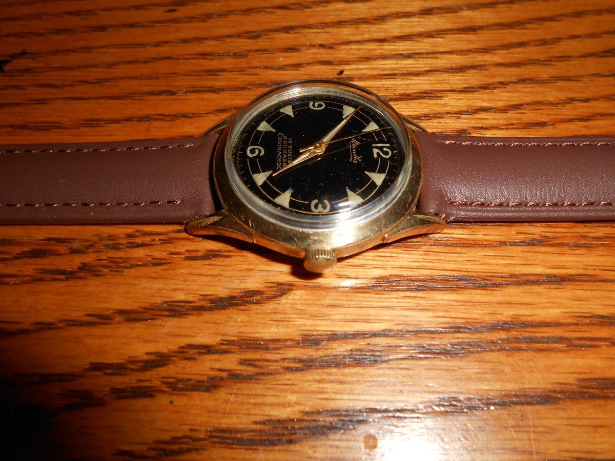 Vintage 1950's Mauthe VW 100000km Volkswagen Commemorative Watch