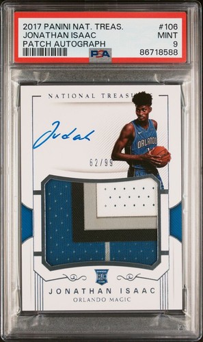 Jonathan Isaac [Patch Autograph] #106 2017 Panini National Treasures card