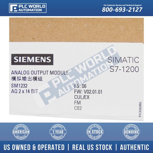 Siemens 6ES7232-4HB32-0XB0 S7-1200 SM1232, Current/Voltage, 2-Point, New Sealed - Picture 3 of 7