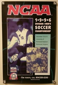 1996 NCAA DIVISION I MEN'S SOCCER CHAMPIONSHIP POSTER - UNIV OF RICHMOND STADIUM