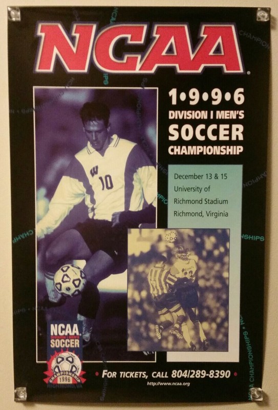 1996 NCAA DIVISION I MEN'S SOCCER CHAMPIONSHIP POSTER - UNIV OF RICHMOND STADIUM