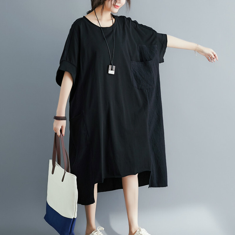 t shirt dress linen KnowledgeCotton Apparel Women's Linen T-shirt Dress
