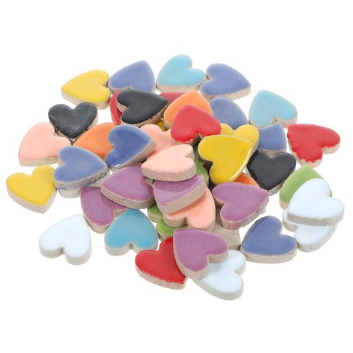 200g Chic Mosaic Tiles Love Heart Mosaic Pieces Crafting Tile for DIY Making - Bild 2 von 12
