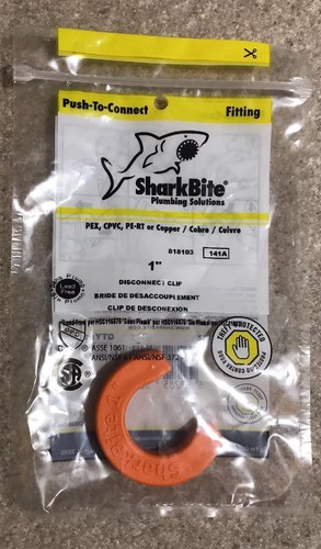 SharkBite Plumbing Solutions 1" Disconnect Clip - Push-to-connect Fitting NEW