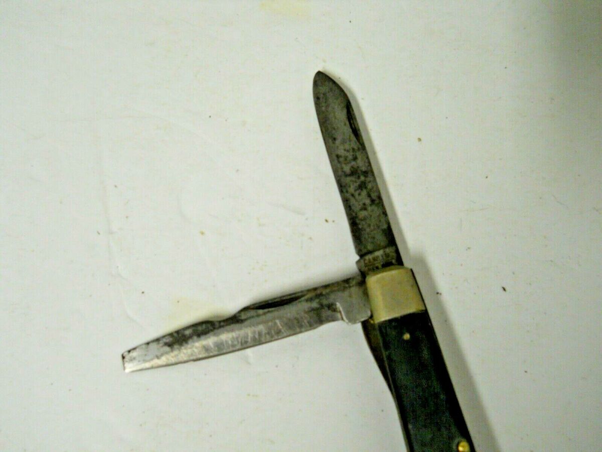 Vtg Camillus New York Folding Double Blade Utility Camping Vtg Camillus New York Folding Double Blade Utility Camping