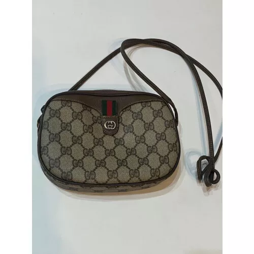Sac à bandoulière GUCCI Old Gucci Shery Line Supreme GG Vintage Rare Du Japon