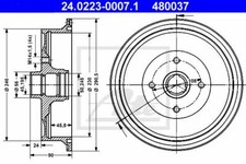 Tambour de frein Audi 100