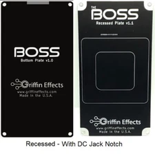 BOSS RECESSED w NOTCH Pedal Bottom Plate mounting pedalboard Not Plastic! Metal!