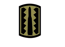 197th Infantry Brigade  Vinyl Window Decal/Sticker Olive/Black U.S. Army