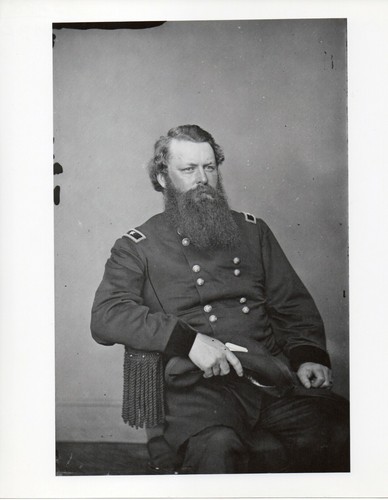 General John Pope the Union General at 2nd Manassas - 8x10 Black & White