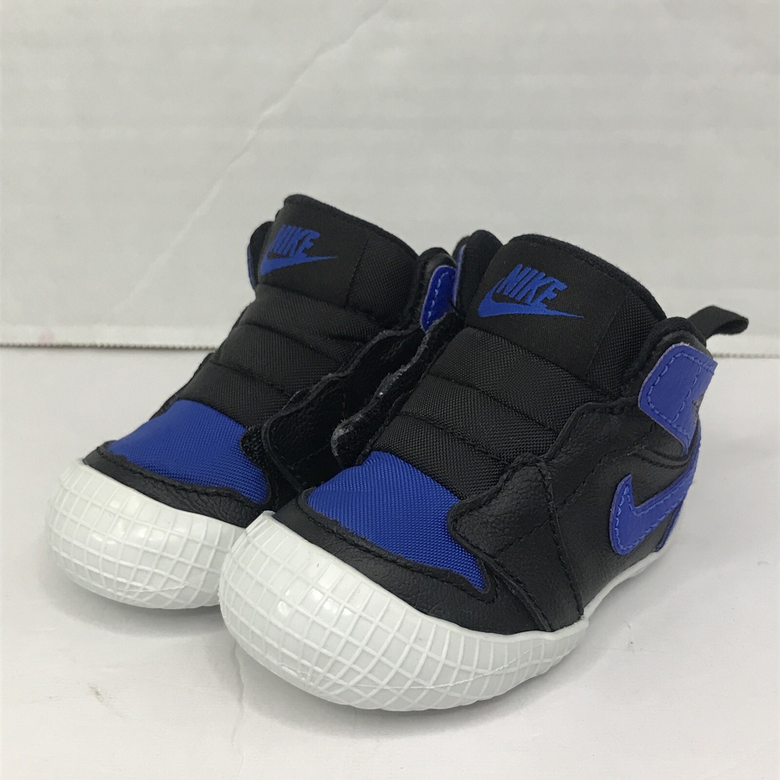 PONY Scarpe culla bambino Nike Air Jordan 1 fondo medio morbido 'Royal' AT3745 007 taglia 3C