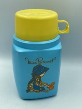 Vintage MISS PETTICOAT Gourde Thermos Flask ROUGHNECK UK Holly Hobbie Sarah Kay