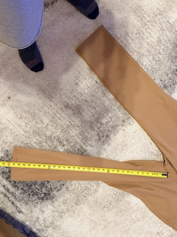 Pantalones de rendimiento Peter Millar EB66 36x32 Crown Sport, 5 bolsillos, bronceado británico Foto 3 de 4