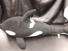 Melissa And Doug Plush Orca Killer Whale Jumbo XL 42” Black White