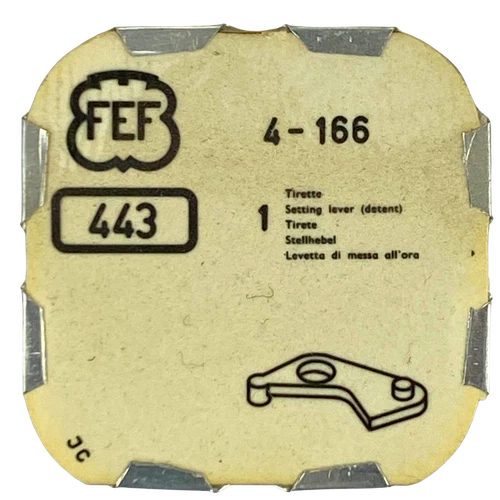 F.E.F 166 - 443 Tirette (à l'unité) - Setting lever (detent) (per unit) - Photo 1/1