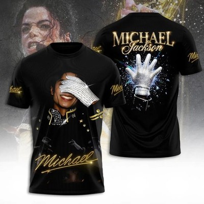 Michael Jackson T-Shirt King Of Pop Gold Diamond Graphic Tee Vintage 90s Shirt