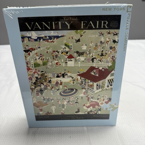 NEW YORK PUZZLE COMPANY VANITY FAIR 1000 PIECE PUZZLE Horse Races Polo Golf Yard