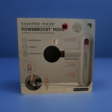 Sharper Image Powerboost Move Portable 4 Pc Percussion Massage Gun Factory Seale