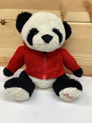 Dan Dee Collector's Choice Panda Bear Plush Black & White w/Red Sweater 13''