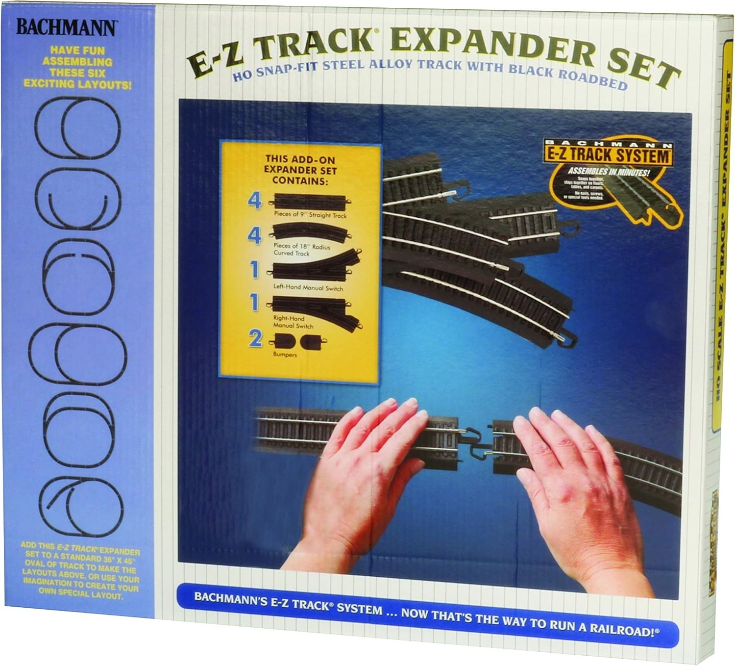 Bachmann E-Z Track Nゲージ Expander Set Bachmann HO Scale E-Z Track Layout Expander Set - Versatile Steel