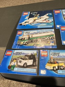 Lego City 3367 3661 3180 3177 3181 Shuttle Bank Police Truck manuals only Lot 02