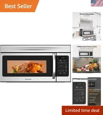 30" Stainless Steel Over-the-Range Microwave Oven: 1.7 Cu. Ft., 1000W Power